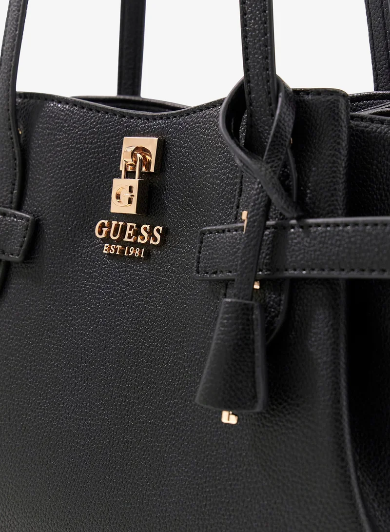 Guess Black Yesba Girlfriend Satchel Bag for Women | Best Price UAE